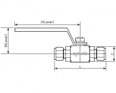 Кран шаровый серии BL (до 70 атм.)