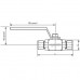 BL-I - Кран шаровый под обжимнымное соединение для внешнего диаметра трубки (OD) - 12mm