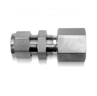 IBFC - Трубный обжимной фитинг из нержавеющей стали, соединитель с внутренней резьбой с гайгой для крепления, внешний диаметр трубки (OD) - 1/8", резьба NPT- внутренняя - 1/8" IBFC - Трубный обжимной фитинг из нержавеющей стали, соединитель с внутренней резьбой с гайгой для крепления, внешний диаметр трубки (OD) - 1/8", резьба NPT- внутренняя - 1/8"