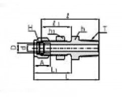 IBMC - Штуцер с гайкой для крепления