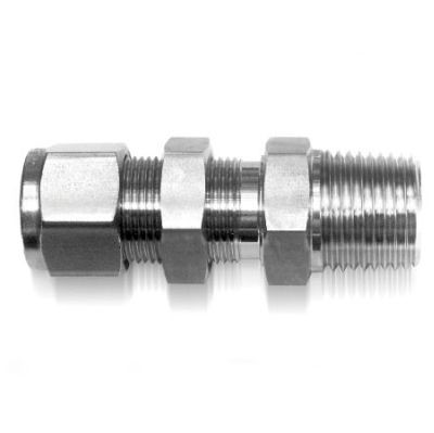 IBMC - Трубный обжимной фитинг из нержавеющей стали, соединитель с наружной резьбой, с гайкой для крепления, внешний диаметр трубки (OD) - 4 мм, резьба NPT- внешняя - 1/8" IBMC - Трубный обжимной фитинг из нержавеющей стали, соединитель с наружной резьбой, с гайкой для крепления, внешний диаметр трубки (OD) - 4 мм, резьба NPT- внешняя - 1/8"