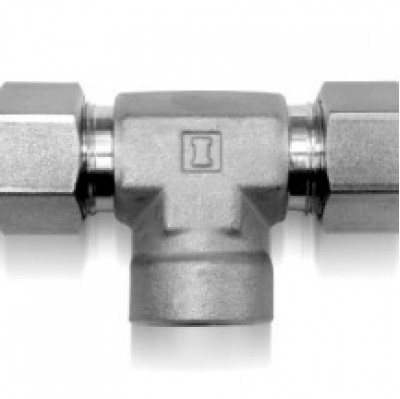 IFBT - Трубный обжимной фитинг из нержавеющей стали, тройник с внутренней резьбой, внешний диаметр трубки (OD) - 1/8", резьба NPT- внутренняя - 1/8"