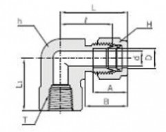 IFE - Штуцер угловой с внутренней резьбой