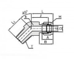 IME45D - Штуцер 45°