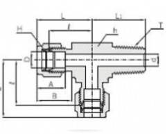 IMRT - Ввертной тройник с резьбой по ходу потока