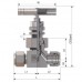 IUV1-I - Клапан игольчатый под обжимнымное соединение для внешнего диаметра трубки (OD) - 6mm